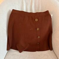 Gonna Zara color marrone terra di Siena