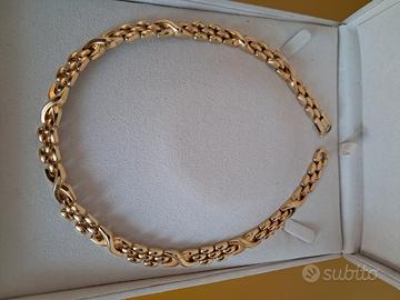 Collier girocollo grande oro giallo 