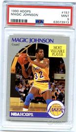 NBA card memorabilia Magic Johnson PSA 9