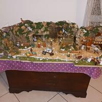 PRESEPE COSTRUITO INTERAMENTE A MANO