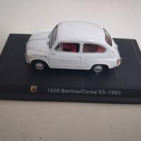 modellino fiat abarth 1000 berlina corsa 1963 metr