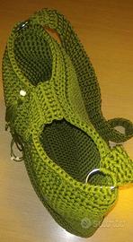 Borsa tracolla in cordino swan verde militare