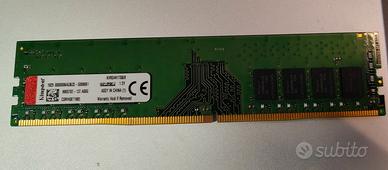 8GB RAM DDR4 Kingston KVR24N17S8/8 2400mhz