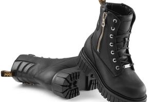 Stivali Forma LADY REBEL DRY da moto Nero