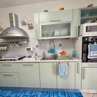 Cucina lineare con elettrodomestici