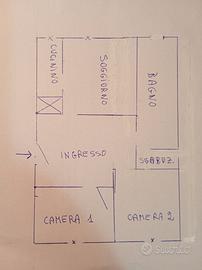 3 locali a Chivasso centro (zona Viali)