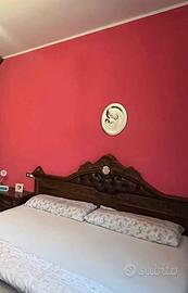 letto matrimoniale in legno completo 