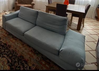 Divano Vibieffe sfoderabile azzurro