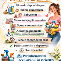 Disponibile per lavoro di aiuto e assistenza