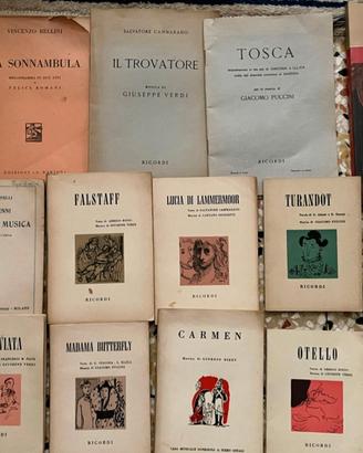 16 Libretti d'opera Vintage