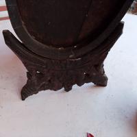 Grande bottiglia con botte in legno vintage