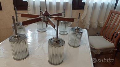 LAMPADARIO STILE SVEDESE ANNI 60/70