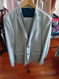 Abito Uomo ZARA MAN Grigio Chiaro Slim Fit