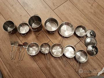 pentole, coperchi, mestoli e scolapasta alluminio 