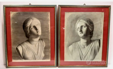 NIOBE Uffizi coppia antico grandi disegni XIX sec