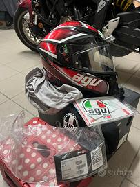 AGV K5 S MS 57 Red Tempest E2205 + 2 visiere