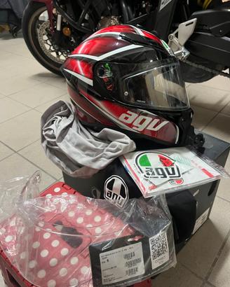 AGV K5 S MS 57 Red Tempest E2205 + 2 visiere