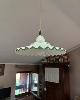 Lampadario in ceramica stile veneziano