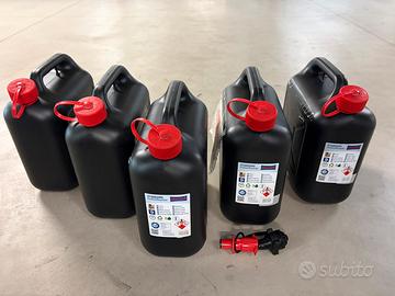 6 TANICHE CARBURANTE HDPE 10l + 20 l
