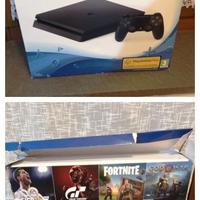 PS4 slim 500gb + 2 controller + gioco sigillato