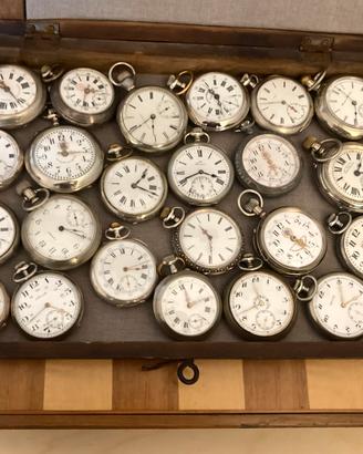 COLLEZIONE DI N.23 OROLOGI DA TASCA FUNZIONANTI