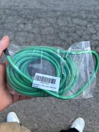 Cavo elettrico in tessuto verde