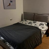 Letto una piazza e mezza imbottito con contenitore