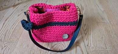 borsa uncinetto con fodera