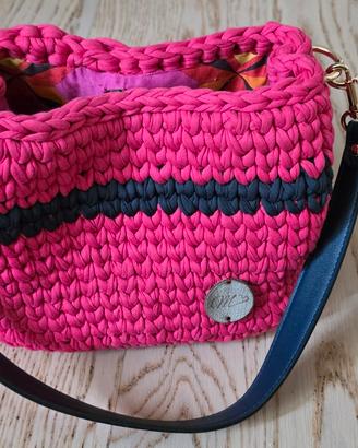 borsa uncinetto con fodera