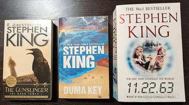 3 libri di Stephen King in inglese