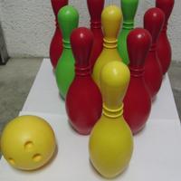 Birilli Bowling Set con 10 Birilli 1 Palla