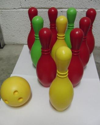 Birilli Bowling Set con 10 Birilli 1 Palla