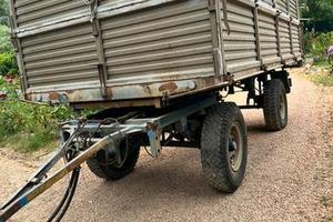 Rimorchio bilaterale 80 quintali freni aria targat