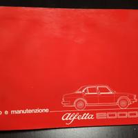 Alfa romeo Alfetta 2000 Uso e Manutenzione