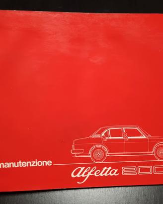 Alfa romeo Alfetta 2000 Uso e Manutenzione