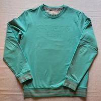 Felpa Guess color turchese/verde acqua