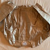 Giubbino finta pelle color oro