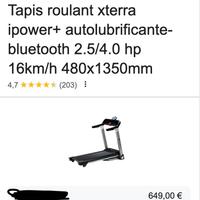 Tapis roulant XTERRA iPOWER