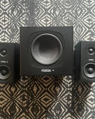studio monitor Fostex Pm 0.3d + subwoofer SubMini
