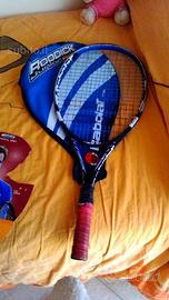 Racchetta con custodia e due sacche a spalla