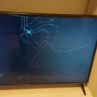 smart tv 49' pollici schermo rotto