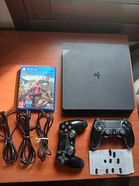 PS4 slim 1 TB + 2 controller + garanzia 2 anni 