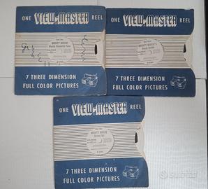 3 Dischetti View-Master Mighty Mouse anni 50 