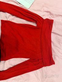 Maglia maniche lunghe rossa M