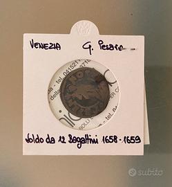Rara moneta Venezia 12 Bagattini 1658-1659