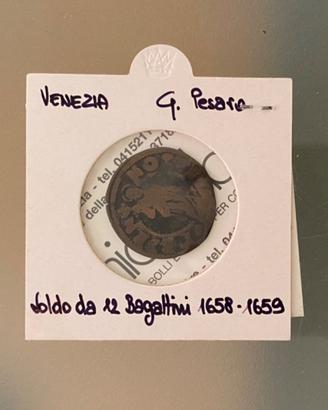 Rara moneta Venezia 12 Bagattini 1658-1659