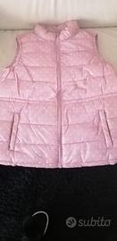 Piumino senza maniche Benetton color rosa