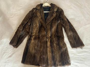 Pelliccia Vera Vintage Castoro/Nutria marrone 88cm