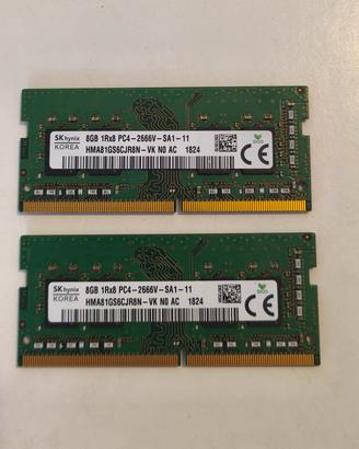 Ram 16Gb (2x8Gb) DDR4 2666
