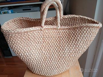 Borsa da mare in paglia 